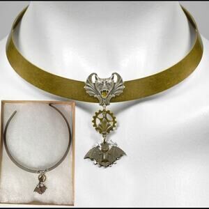 New Steampunk Bat Collar NoMonet Necklace
